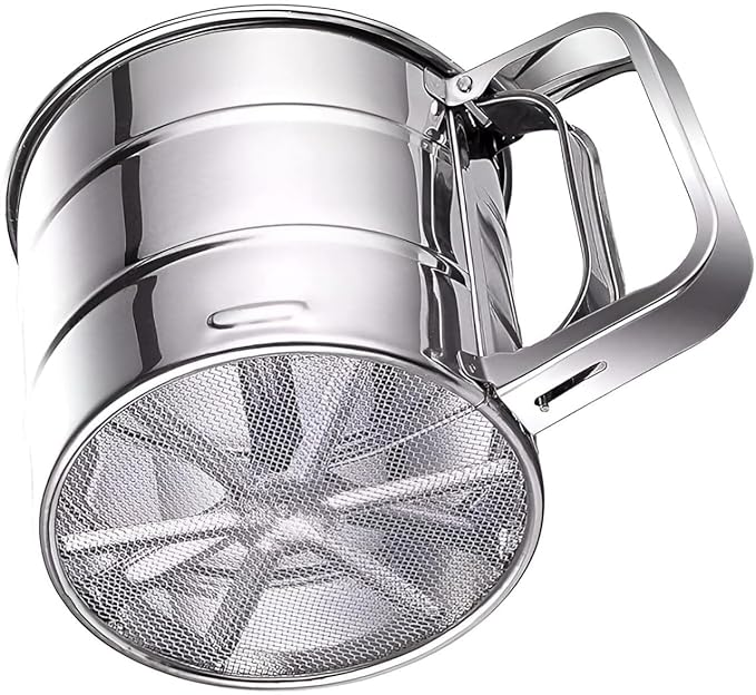 Hand Press Atta Chalni | Large Capacity | Rust-Resistant & Durable