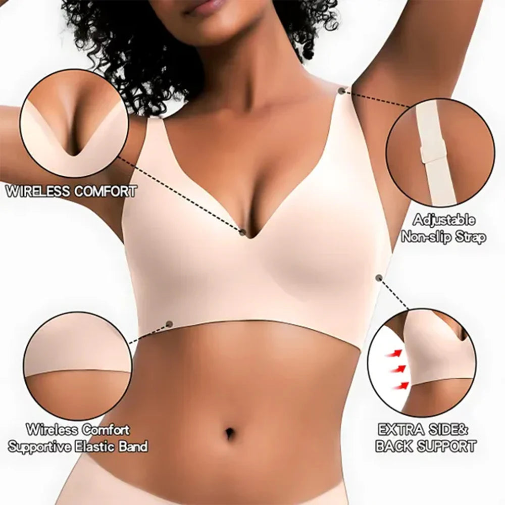 JellyLift Seamless Bra - Zero Wires, 100% Invisible (pack of 2)