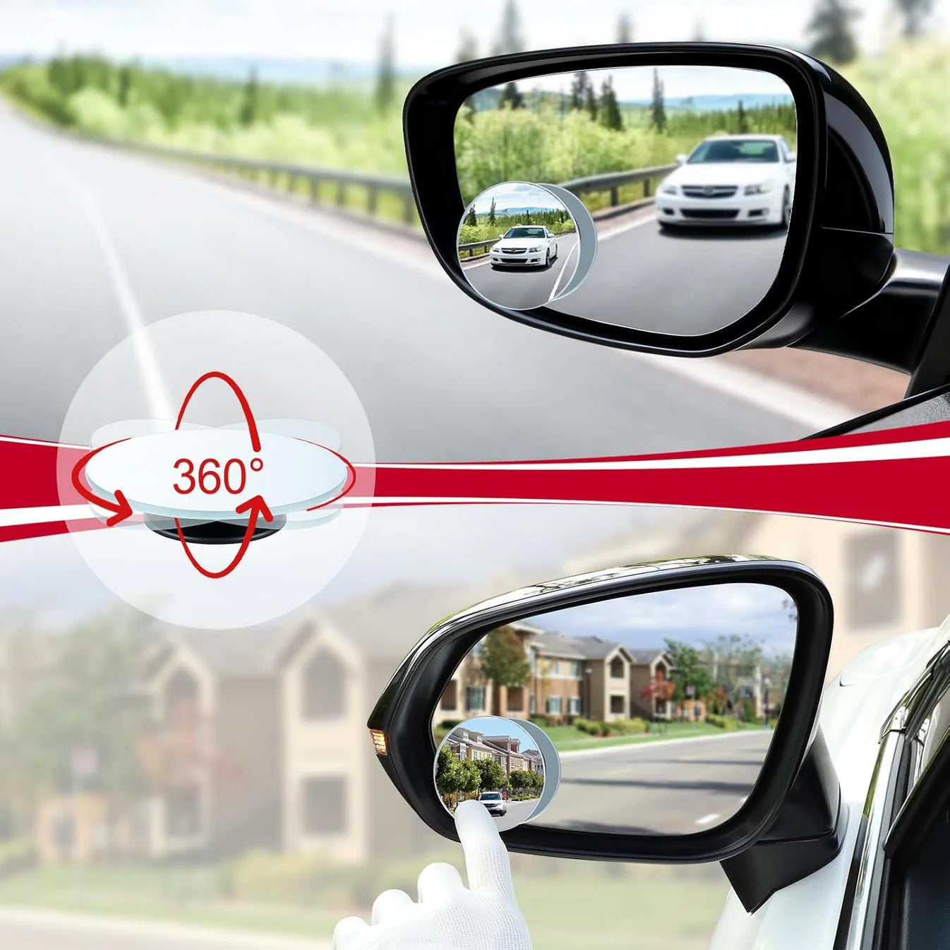 360° Wide View Blind Spot Mirror